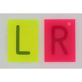L+R Zeichen, Set, 25 mm Schrifthhe, Buchstabenschablonen/Bleizeichen
