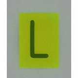 L Zeichen, 20 mm Schrifthhe, Buchstabenschablonen/Bleizeichen